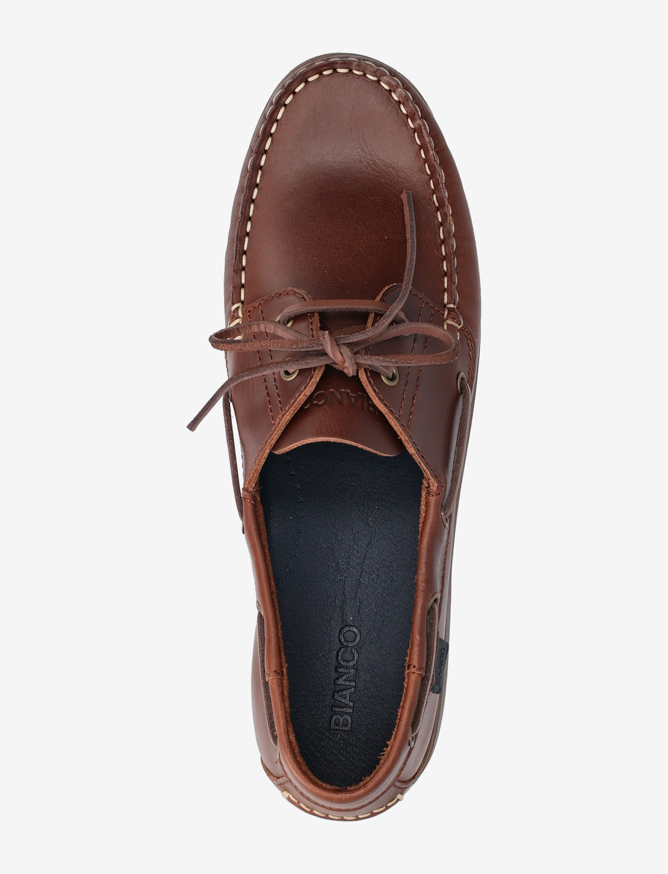 Bianco - BIAIBIZA Boat Shoe Pull Up Leather - nos éditoriaux - cognac - 3