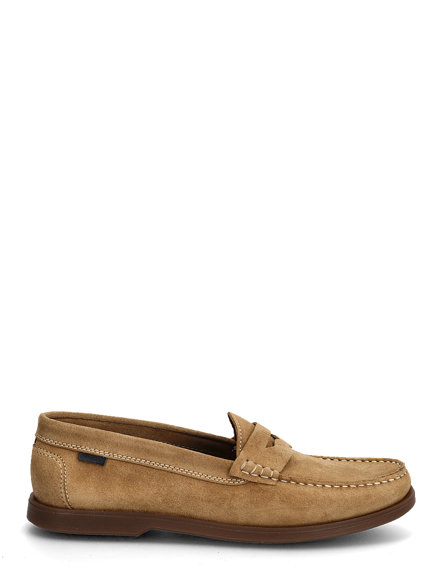 Bianco - BIAIBIZA Penny Loafer Suede - kollektioner - sand - 1