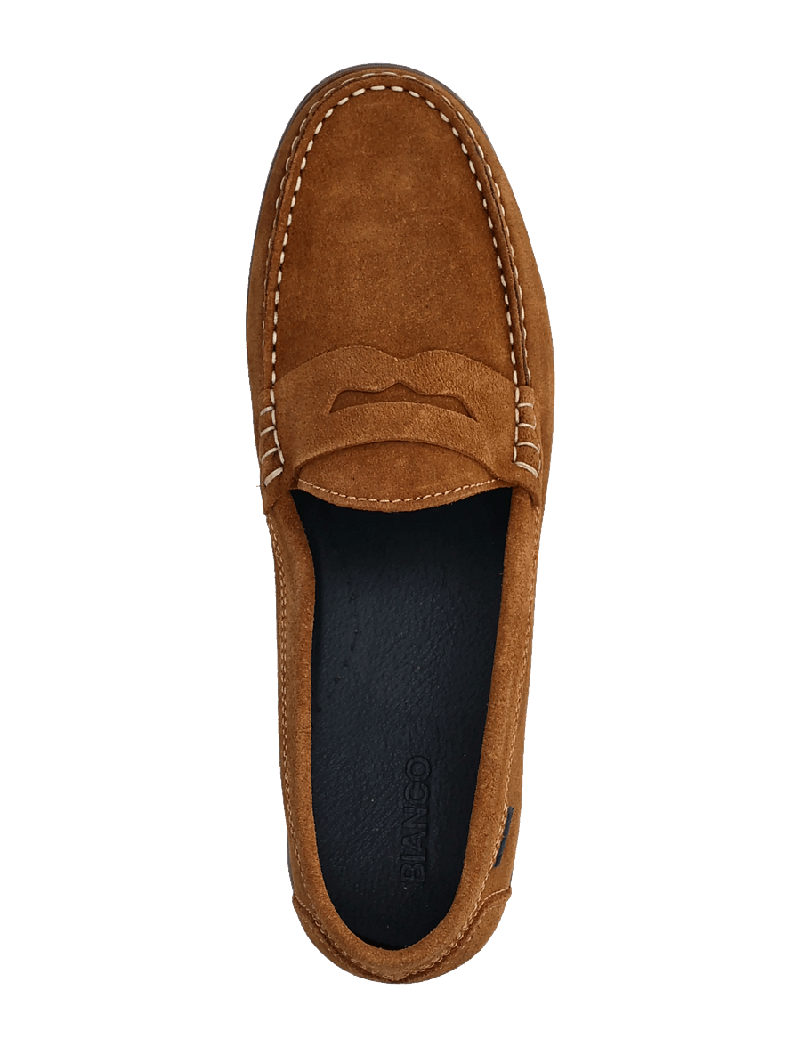 Bianco - BIAIBIZA Penny Loafer Suede - kollektioner - tan - 3