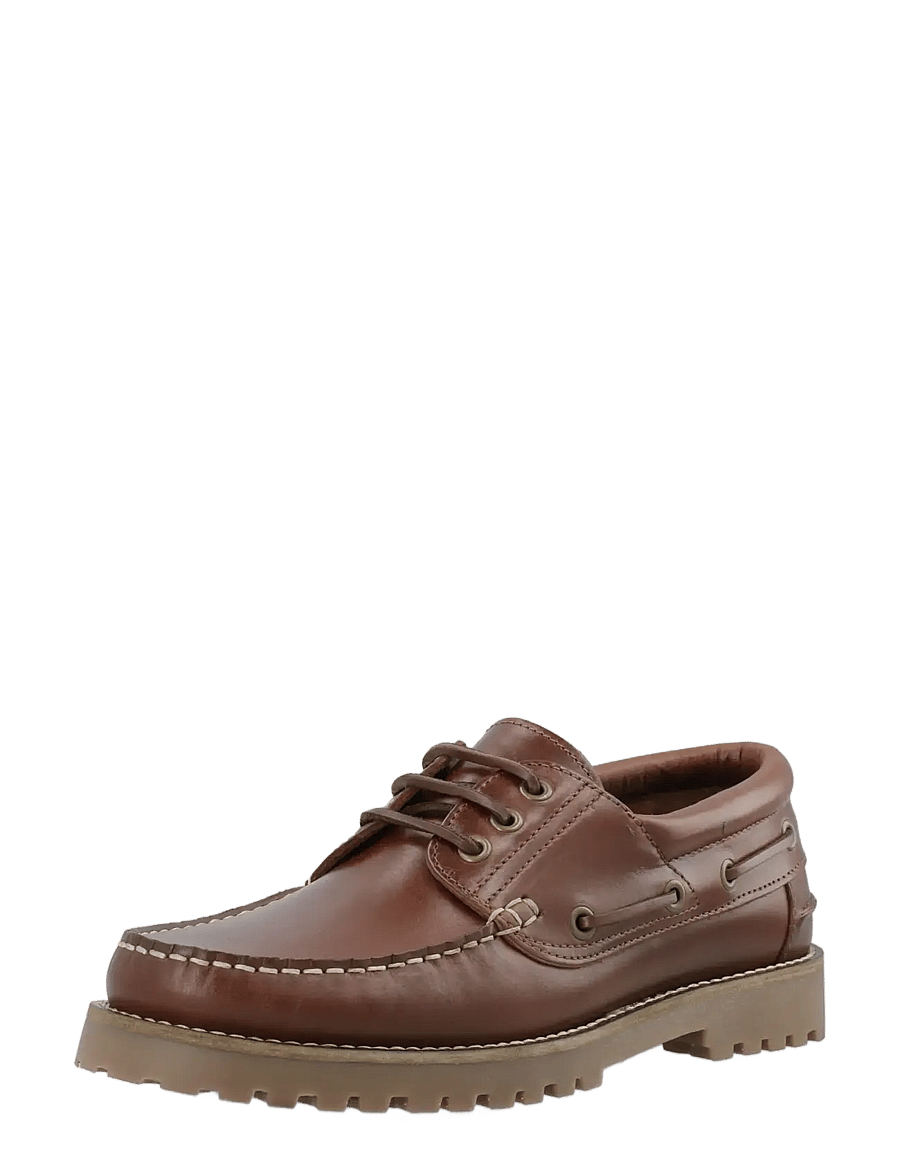 Bianco - BIAGREG Boat Shoe Pull Up Leather 2.0 - collections - brown - 0