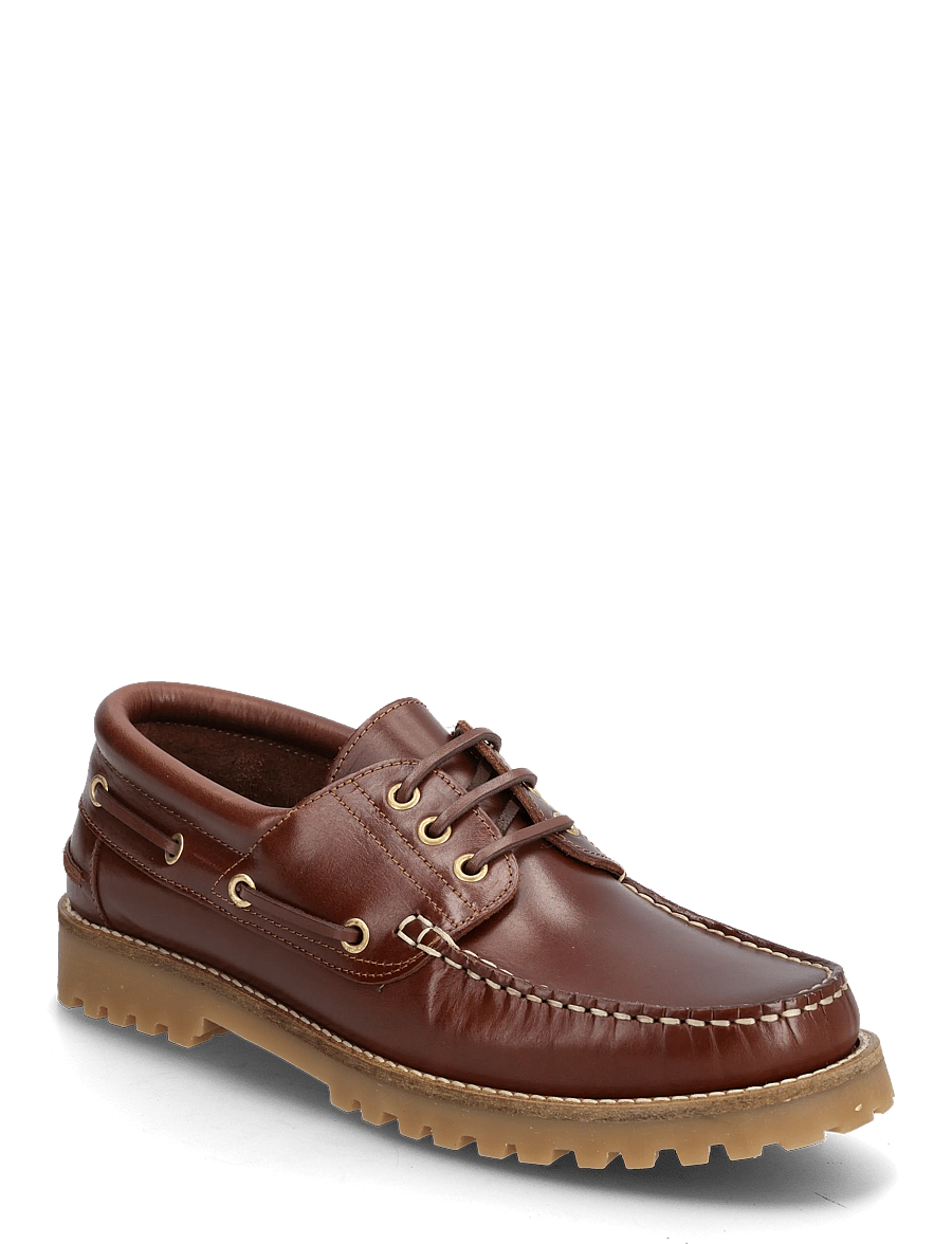 Bianco - BIAGREG Boat Shoe Pull Up Leather 2.0 - kollektsioonid - brown - 0