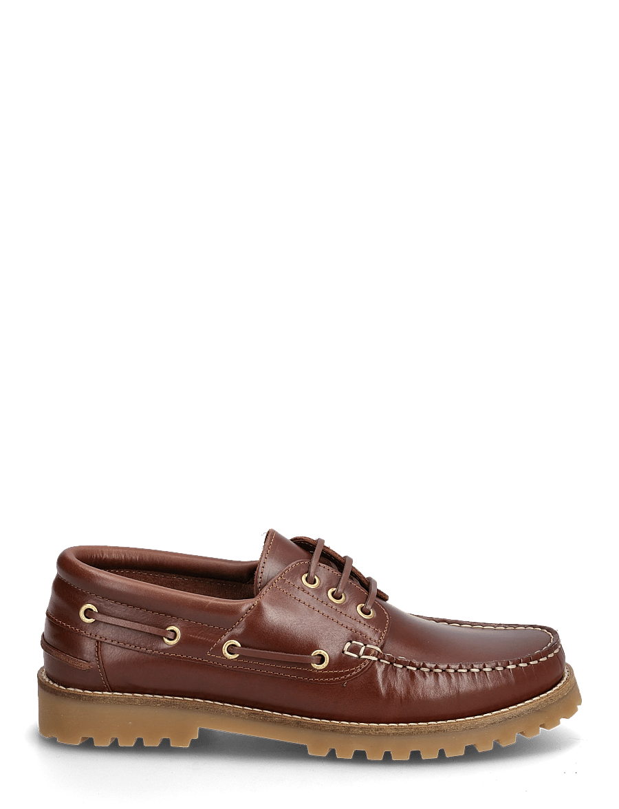 Bianco - BIAGREG Boat Shoe Pull Up Leather 2.0 - kollektsioonid - brown - 1