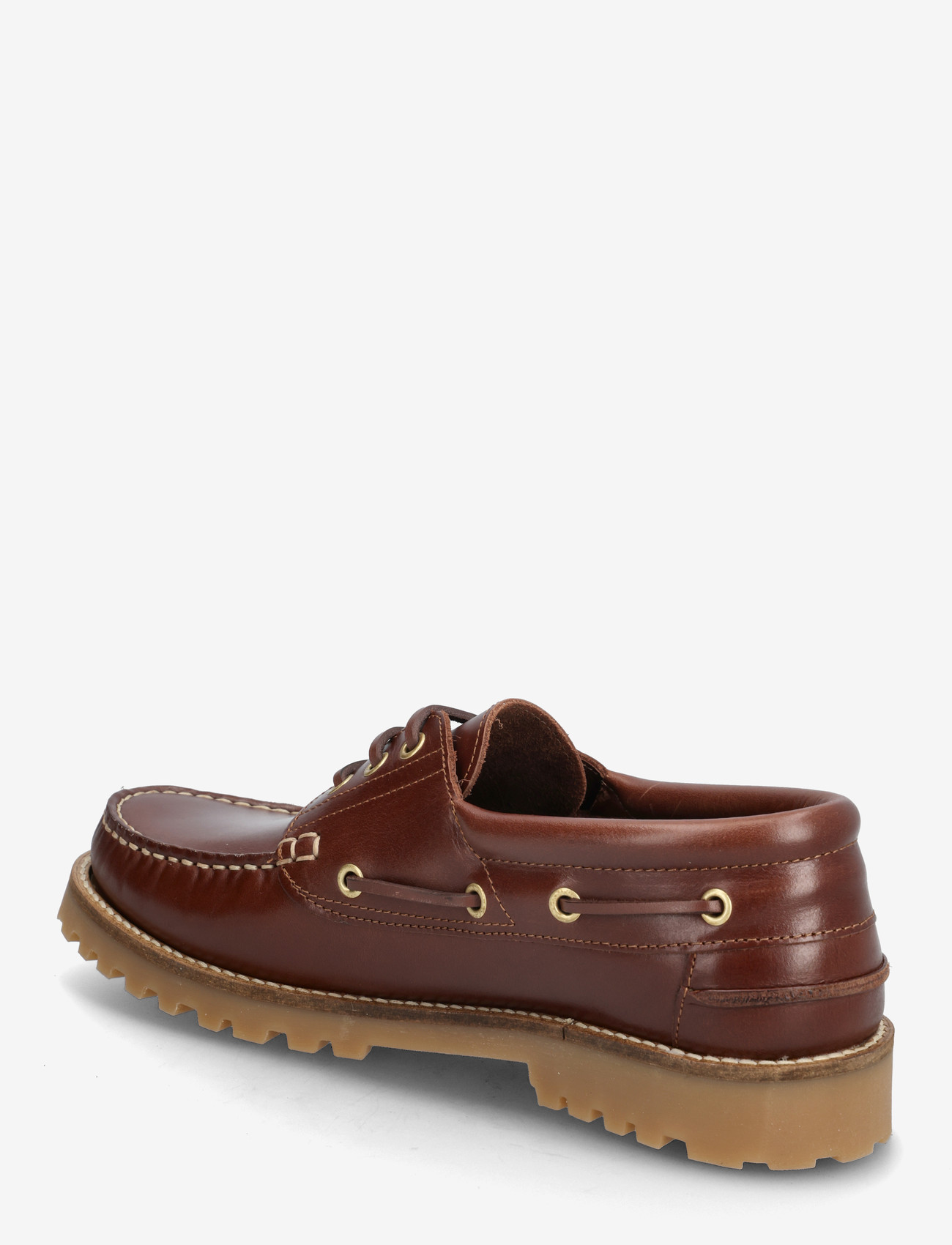 Bianco - BIAGREG Boat Shoe Pull Up Leather 2.0 - kollektioner - brown - 2