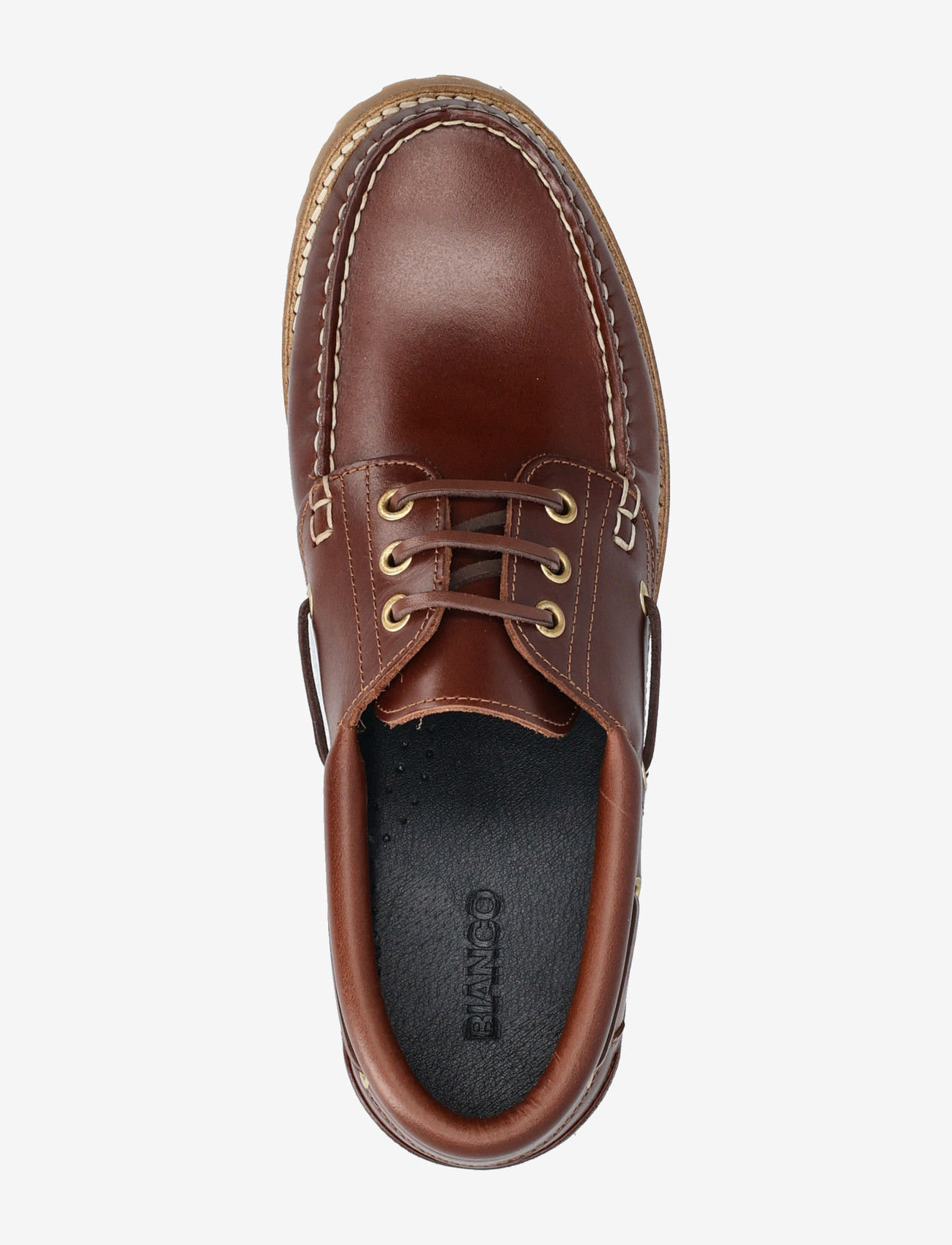 Bianco - BIAGREG Boat Shoe Pull Up Leather 2.0 - kollektioner - brown - 3