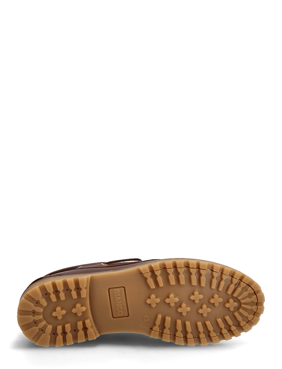 Bianco - BIAGREG Boat Shoe Pull Up Leather 2.0 - kollektionen - brown - 4