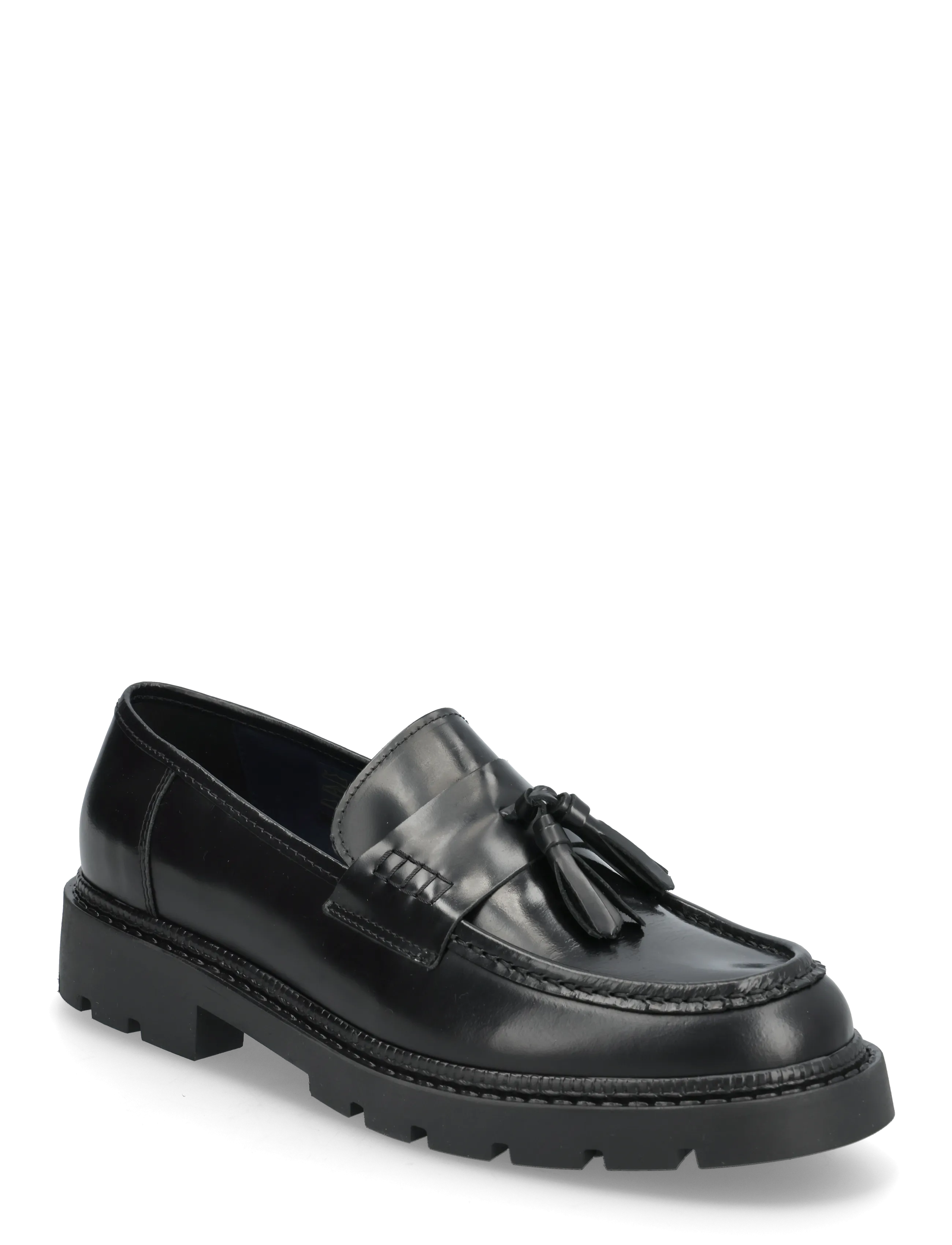 Bianco Biajeff Tassel Loafer Polido, Mænd, Chunky Kvast Loafer, Sort, Str: 45