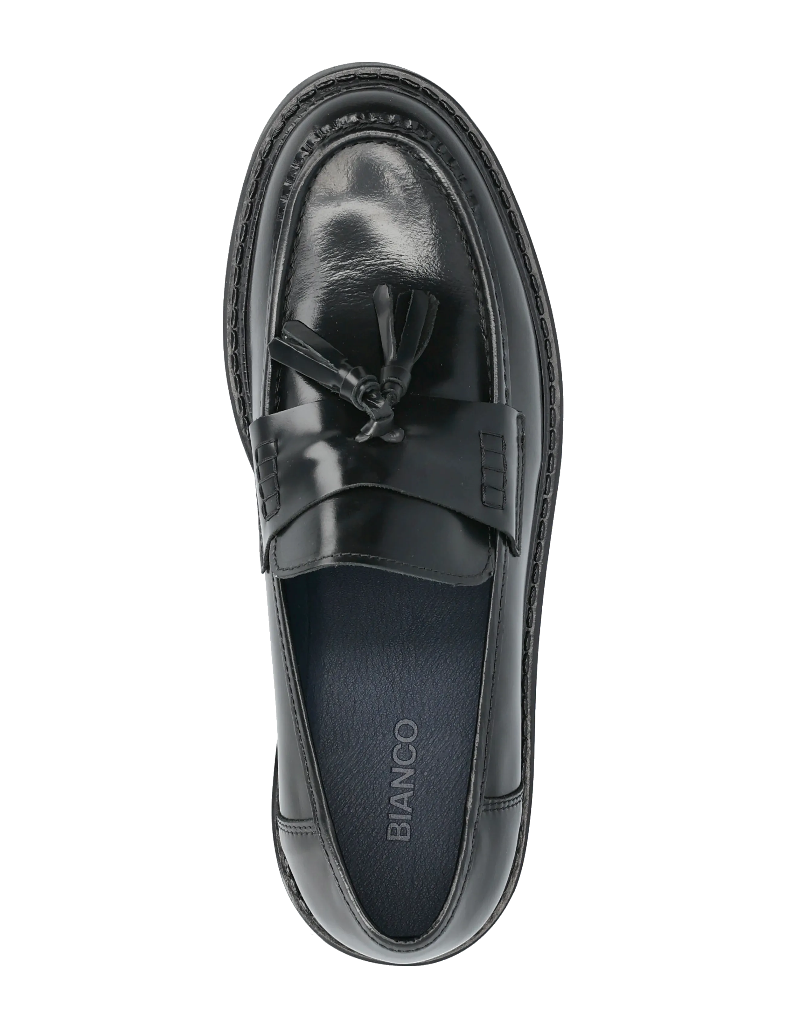Bianco - BIAJEFF Tassel Loafer Polido - kollektioner - black - 3