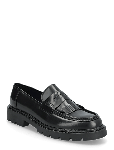 Bianco BIAJEFF Fringe Loafer Polido - Loafers - BLACK / black