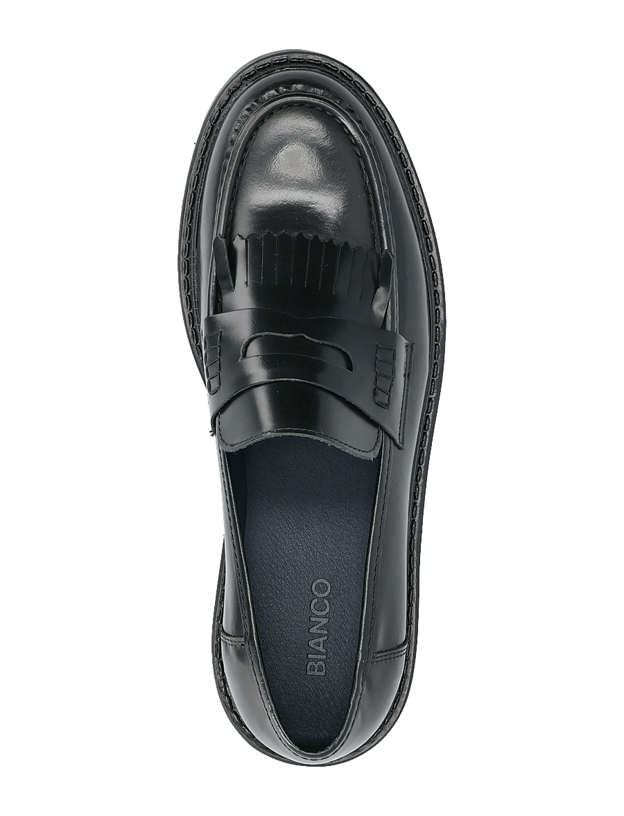 Bianco - BIAJEFF Fringe Loafer Polido - collections - black - 3