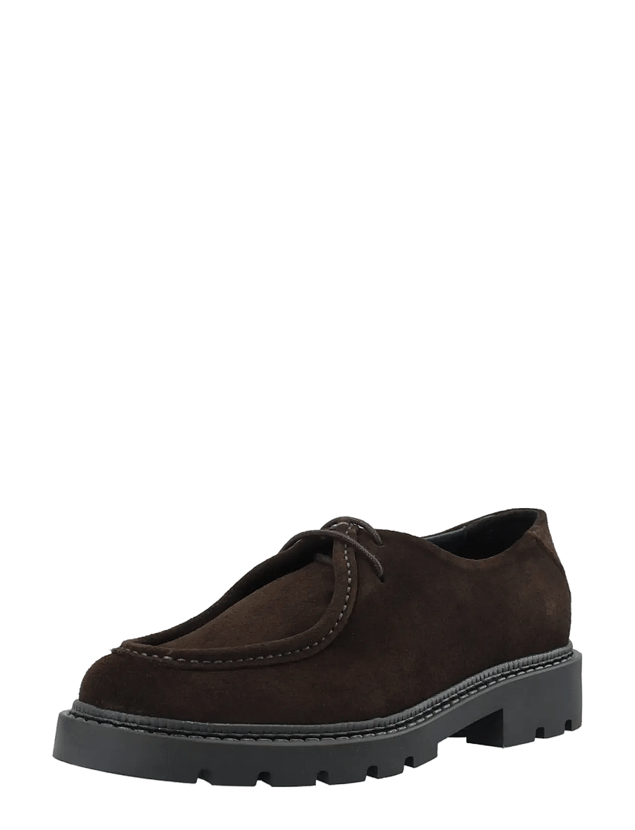 Bianco - BIAJEFF Moc Toe Oily Suede - moc-toes - dark brown - 0