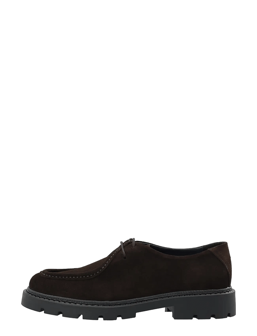Bianco - BIAJEFF Moc Toe Oily Suede - moc-toes - dark brown - 1