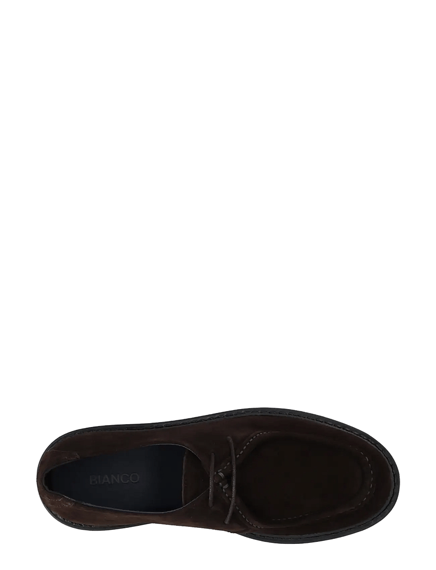 Bianco - BIAJEFF Moc Toe Oily Suede - moc-toes - dark brown - 4