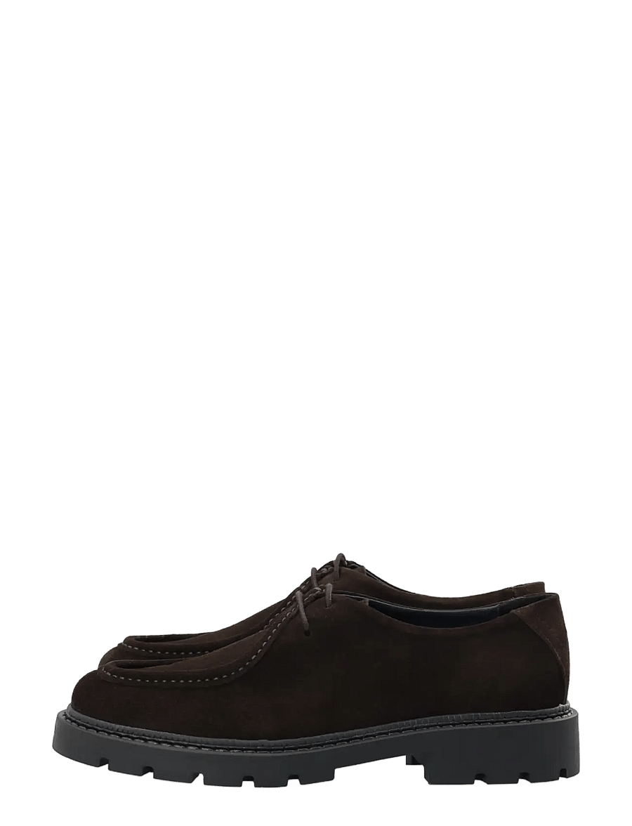 Bianco - BIAJEFF Moc Toe Oily Suede - moc-toes - dark brown - 5