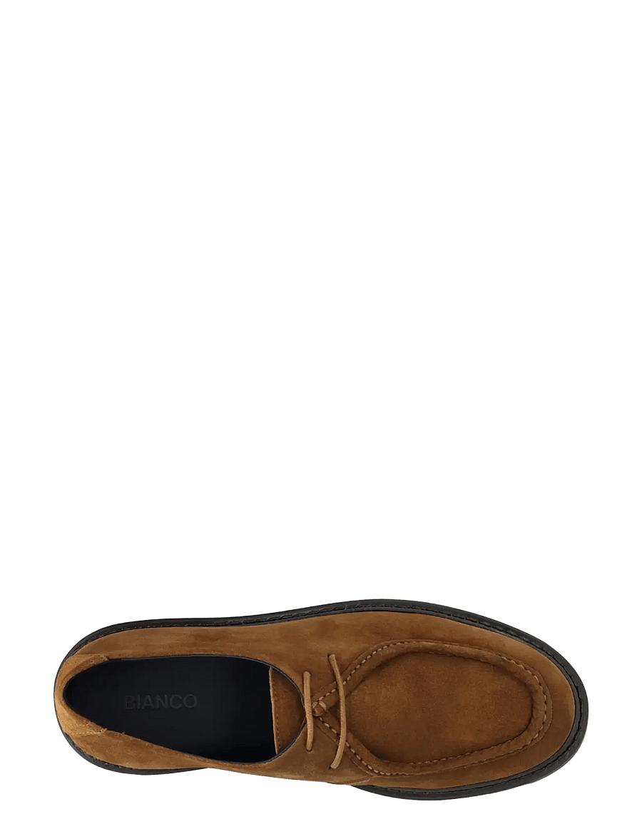 Bianco - BIAJEFF Moc Toe Oily Suede - moc-toe kingad - tan - 5