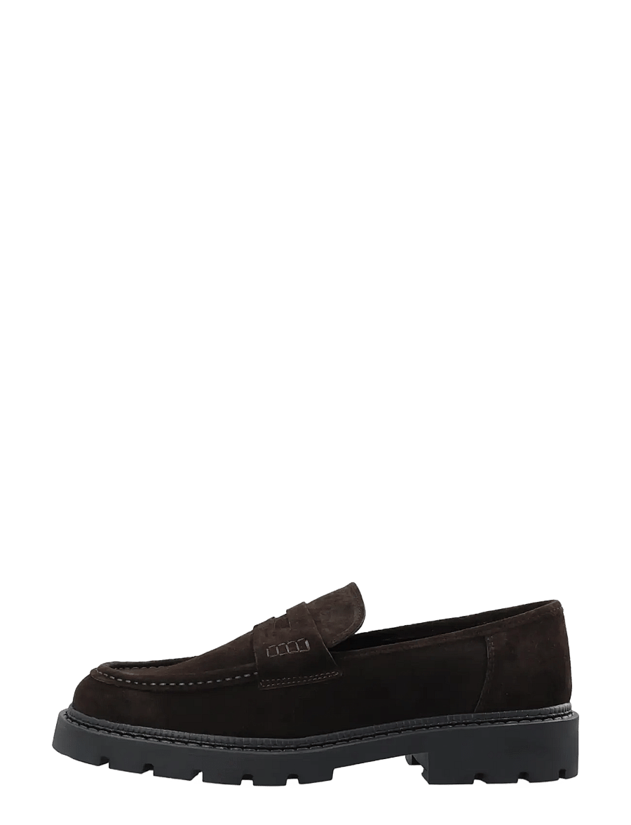Bianco - BIAJEFF Penny Loafer Oily Suede - kollektionen - dark brown - 2