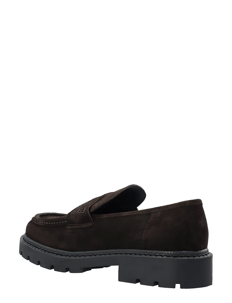 Bianco - BIAJEFF Penny Loafer Oily Suede - kollektionen - dark brown - 3