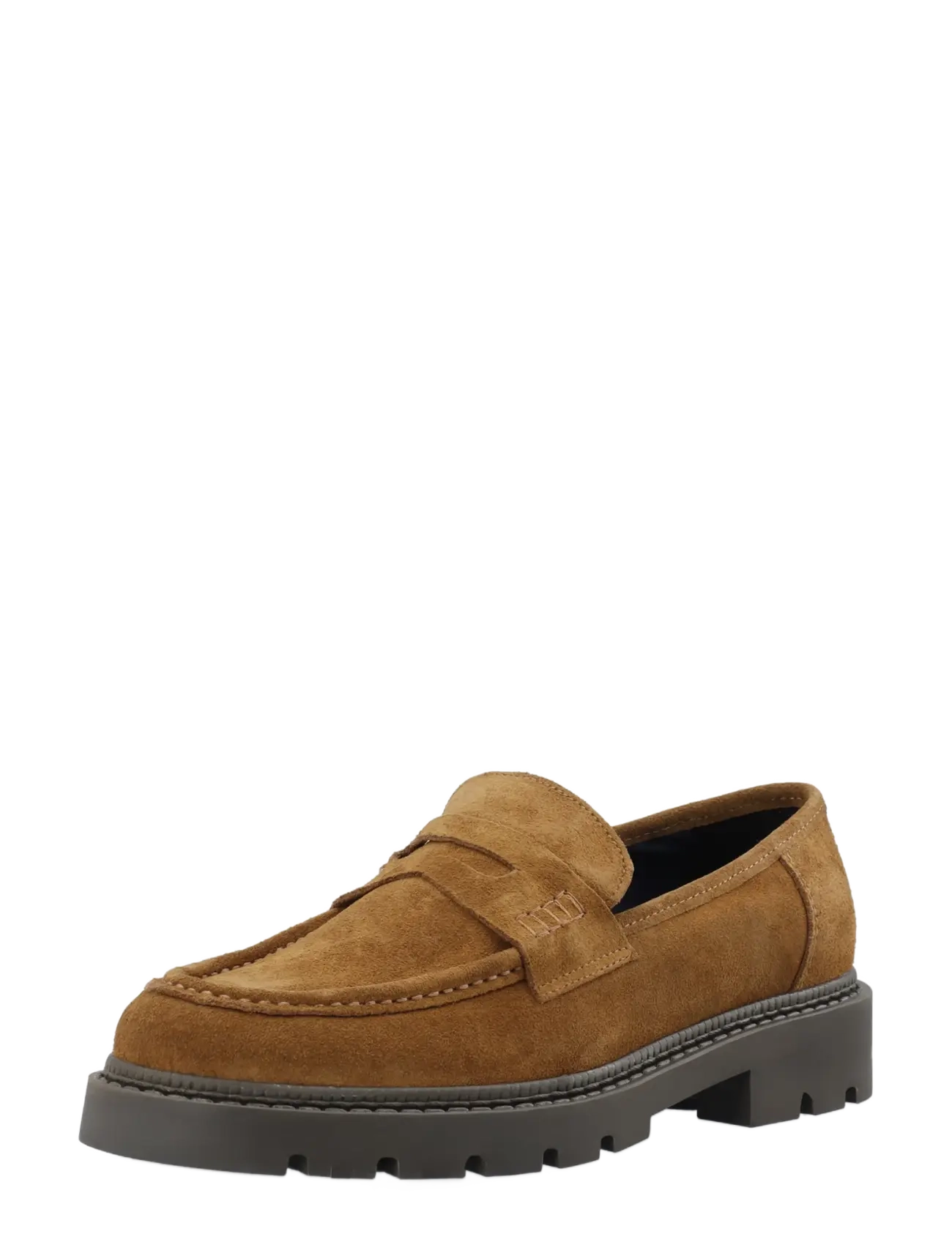 Bianco Biajeff Penny Loafer Oily Suede, 46, Schuhe, Braun - Loafers, Männerswear