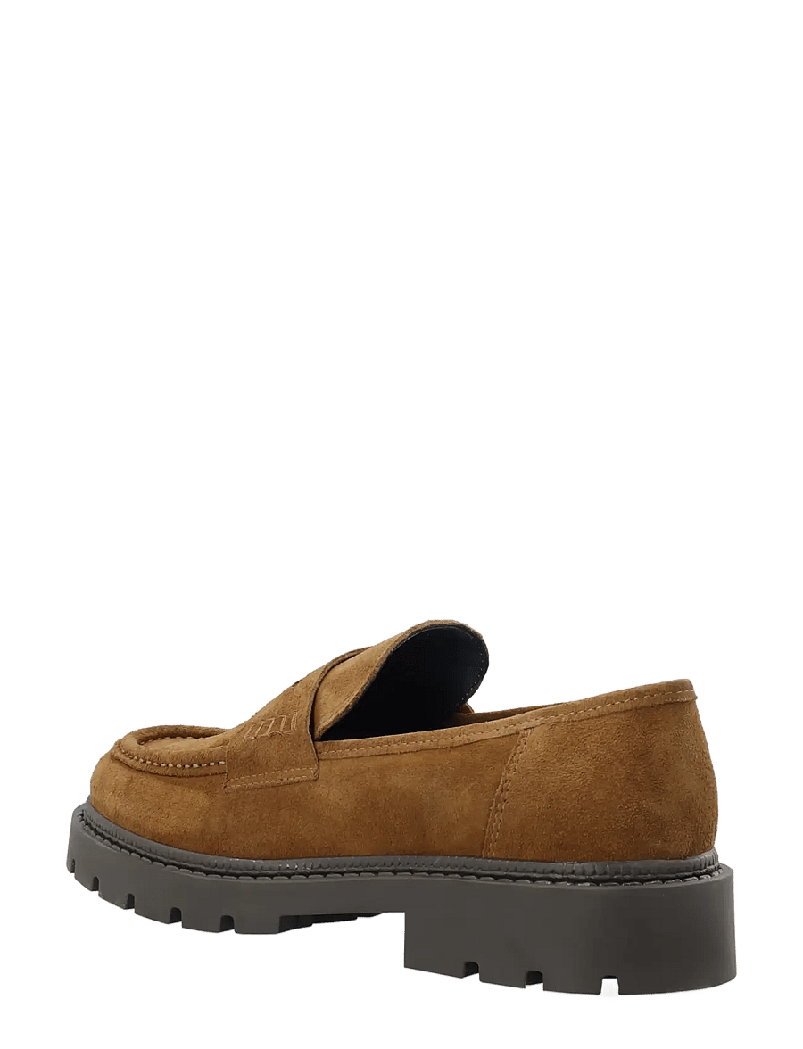 Bianco - BIAJEFF Penny Loafer Oily Suede - kollektsioonid - tan - 2