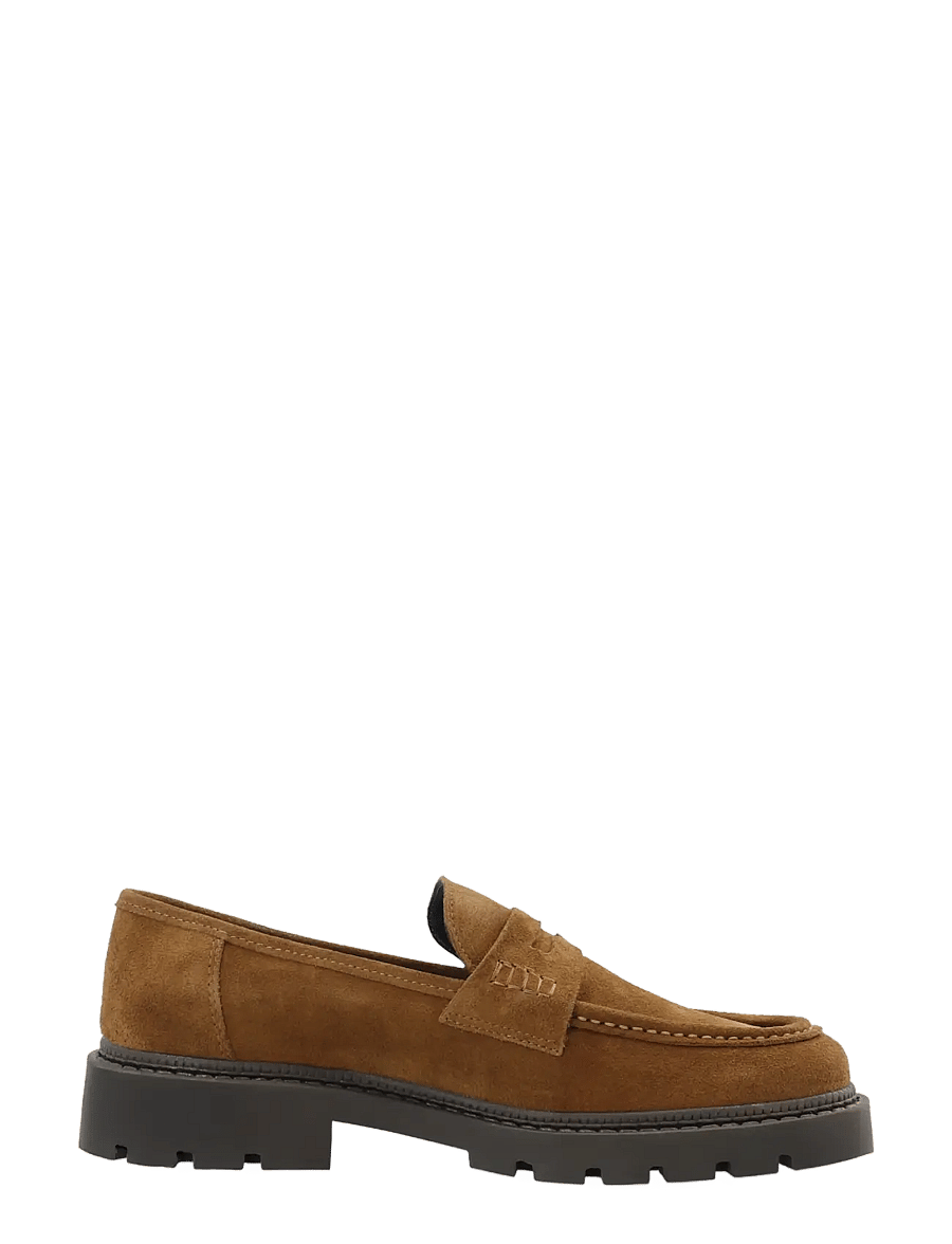 Bianco - BIAJEFF Penny Loafer Oily Suede - kollektsioonid - tan - 3