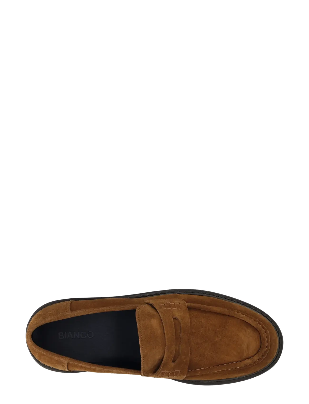 Bianco - BIAJEFF Penny Loafer Oily Suede - kollektsioonid - tan - 4