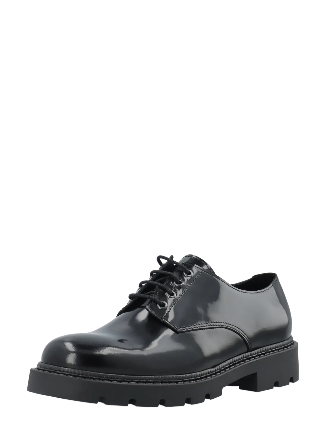 Bianco Biajeff Derby Polido, Mænd, Chunky Sål Derby Sko, Sort, Str: 44
