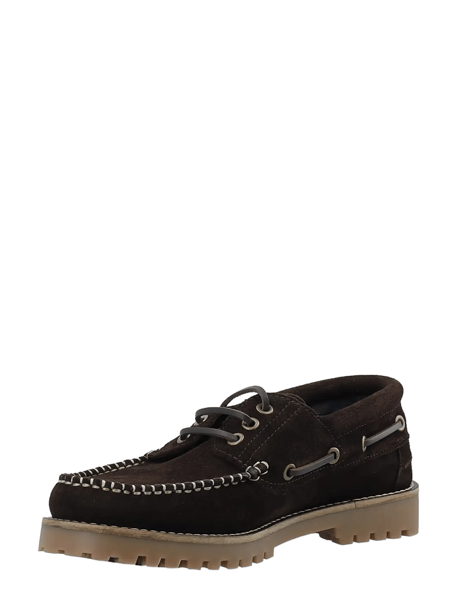 Bianco - BIAGREG Boat Shoe Stitched Moc Suede - kollektionen - dark brown - 0