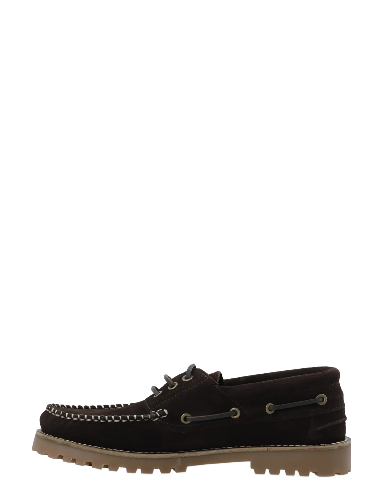 Bianco - BIAGREG Boat Shoe Stitched Moc Suede - collections - dark brown - 1