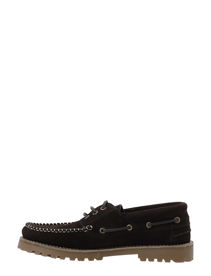 Bianco - BIAGREG Boat Shoe Stitched Moc Suede - kollektionen - dark brown - 1