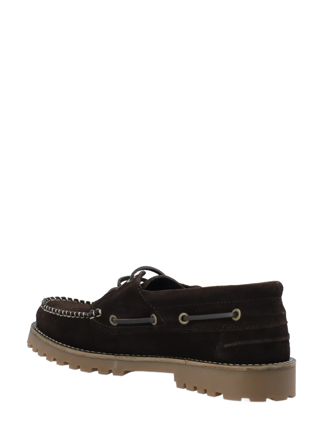 Bianco - BIAGREG Boat Shoe Stitched Moc Suede - collections - dark brown - 2