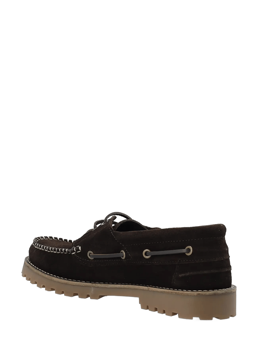 Bianco - BIAGREG Boat Shoe Stitched Moc Suede - kollektionen - dark brown - 2