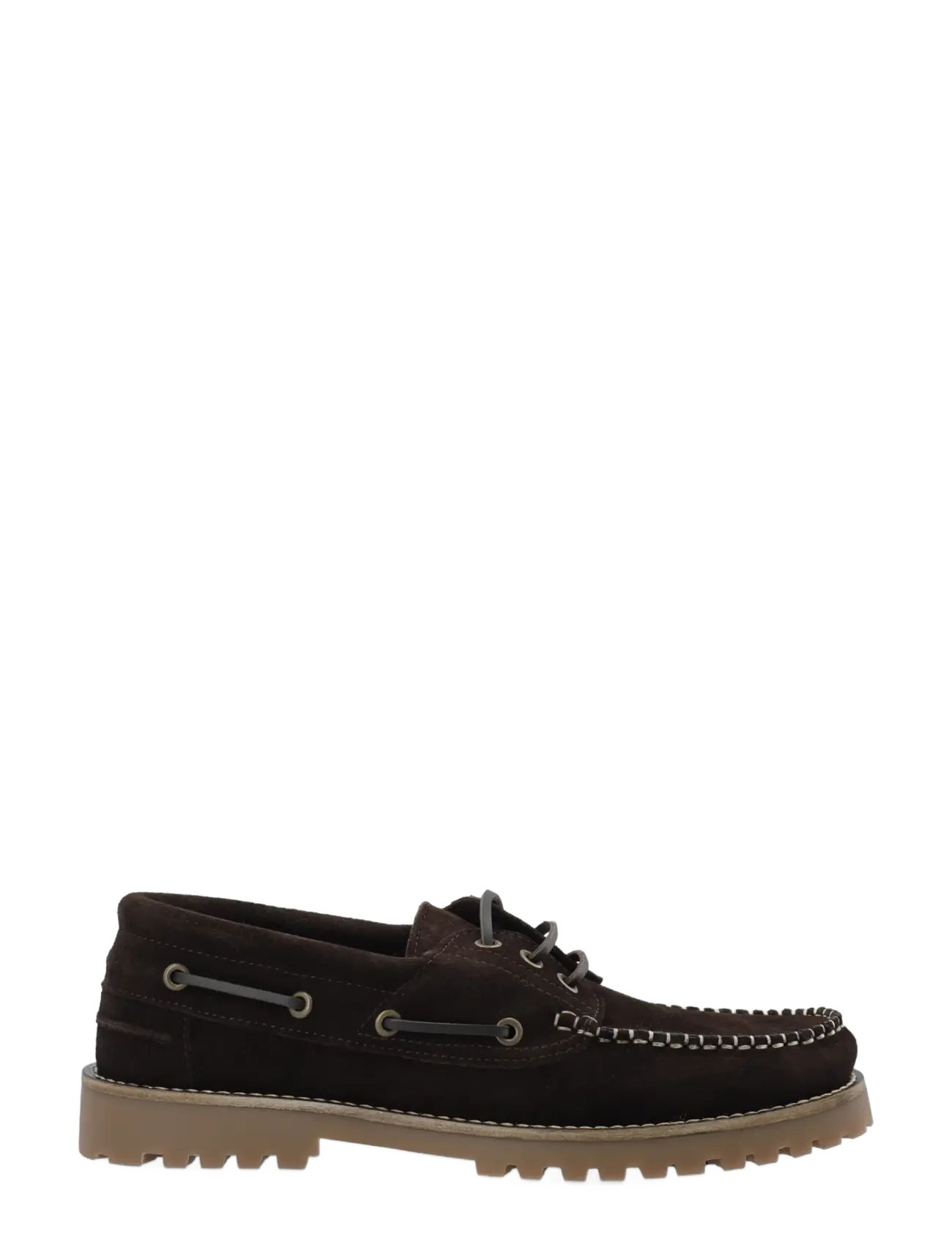 Bianco - BIAGREG Boat Shoe Stitched Moc Suede - collections - dark brown - 3