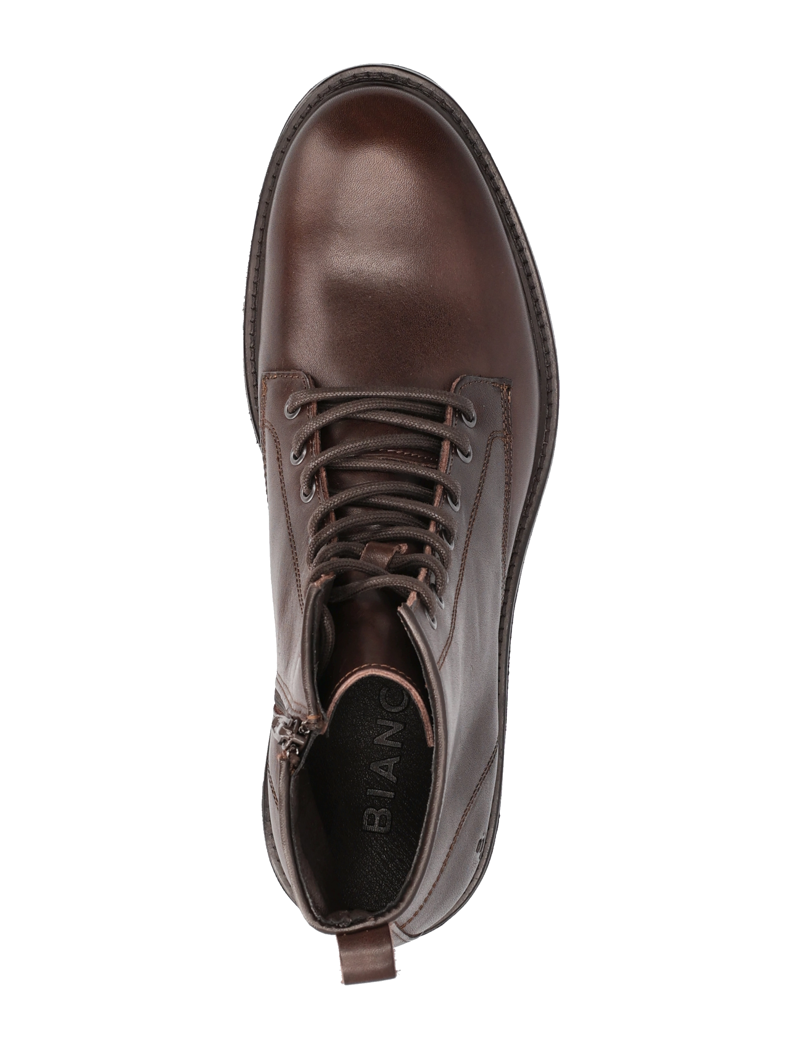 Bianco - BIAPETER Lace Up Boot Texas - dark brown - 3