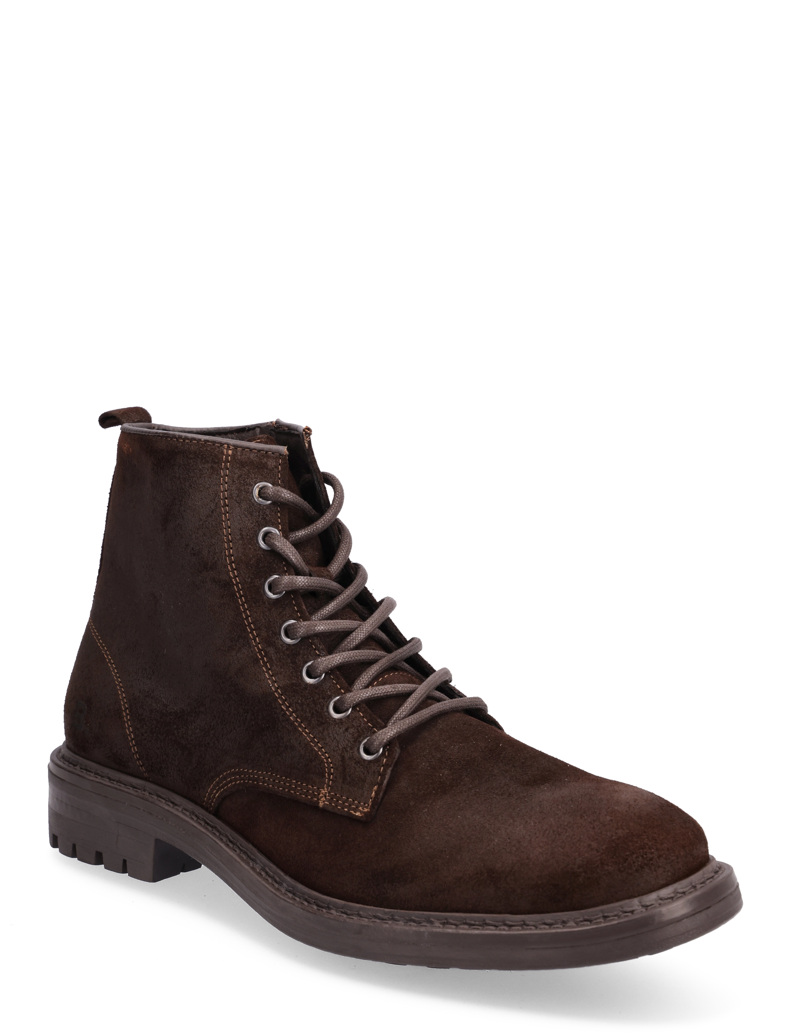BIAPETER Lace Up Boot Suede - DARK BROWN