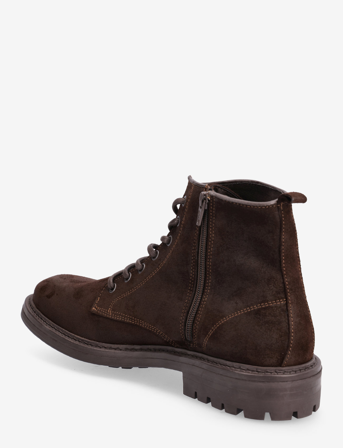 Bianco - BIAPETER Lace Up Boot Suede - dark brown - 2