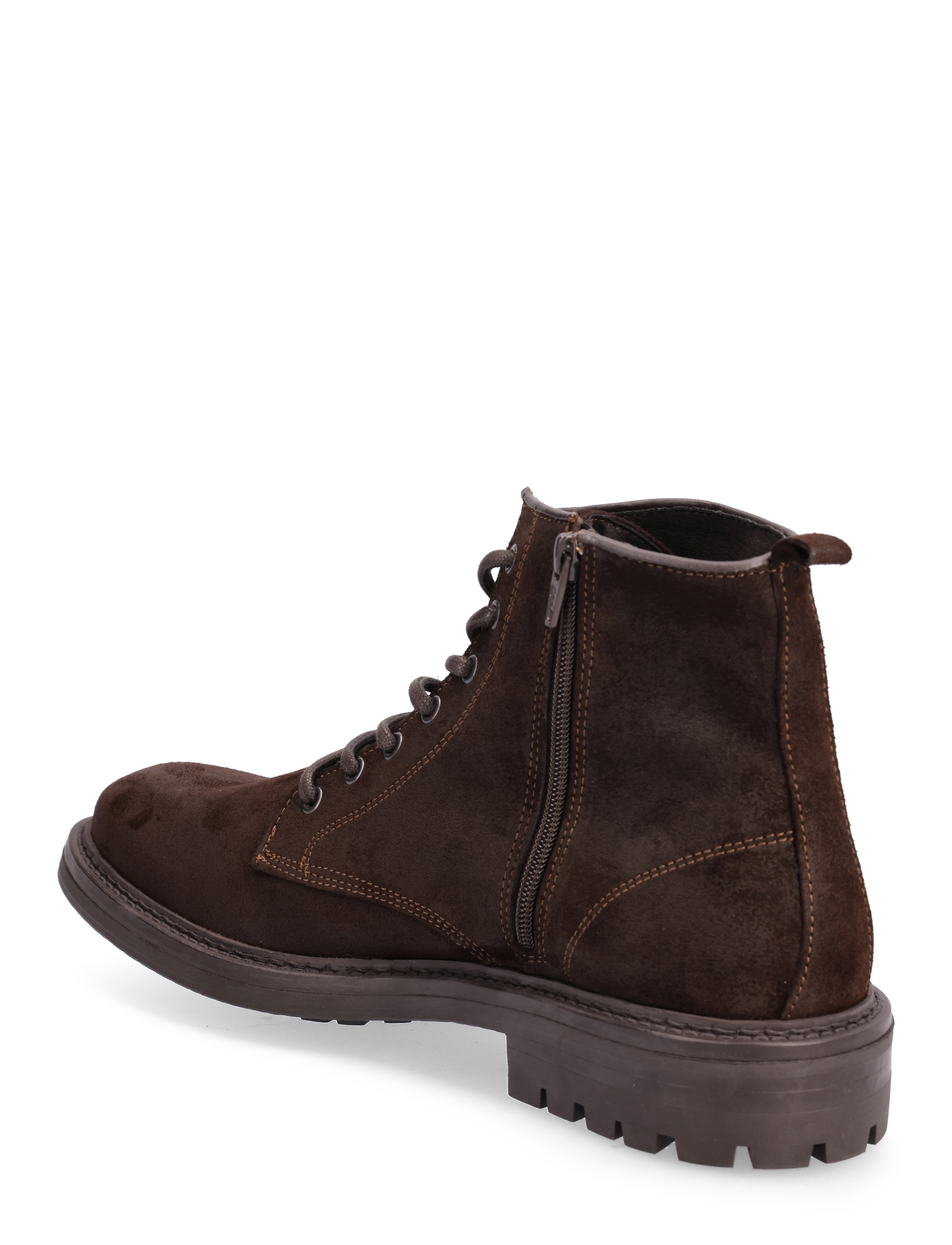 Bianco - BIAPETER Lace Up Boot Suede - dark brown - 2