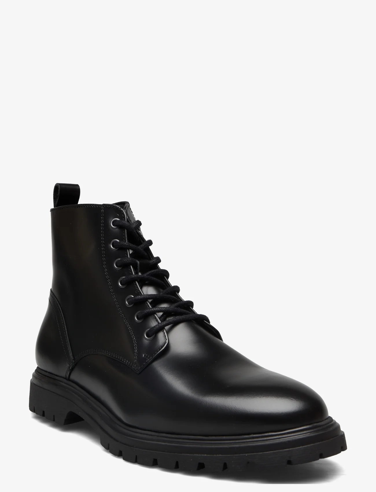 Bianco - BIAGIL Laced Up Boot Polido - lace ups - black - 0