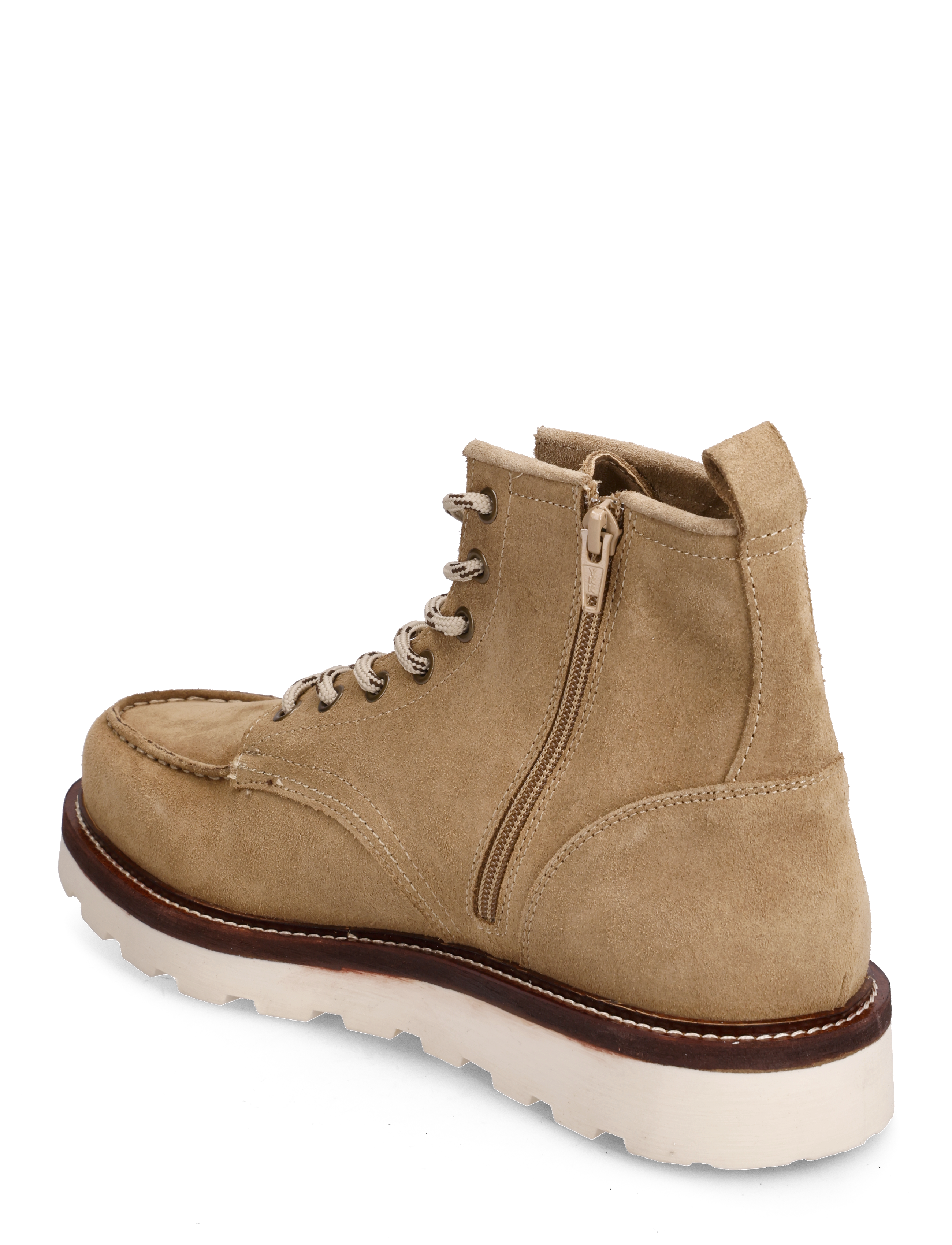 Bianco - BIAWOOD Moc Toe Boot Suede - mushroom - 2