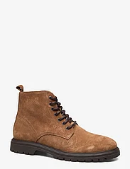 Bianco - BIAGIL Laced Up Boot Suede - med snøring - tan - 1