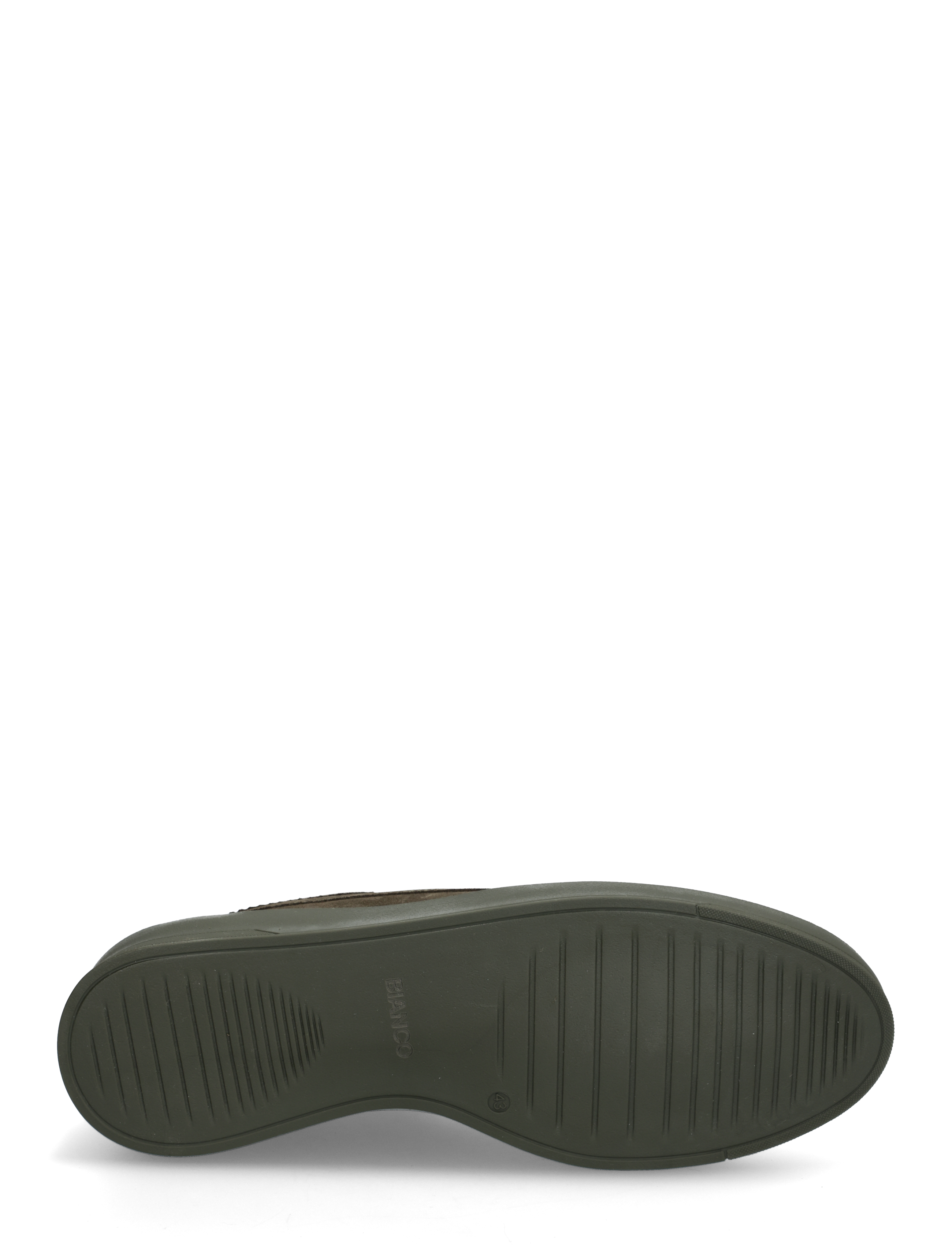 Bianco - BIATOM Lace Shoe Suede - dark olive - 4