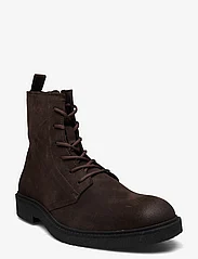 Bianco - BIAERIK Laced up Suede - veter schoenen - dark brown - 0