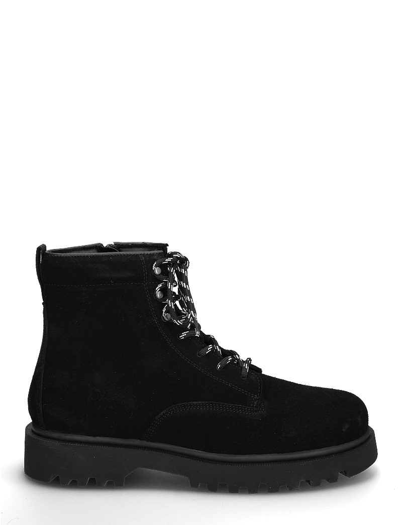 Bianco - BIAPATRICK Hiking Boot Oily Suede - paeltega saapad - black - 2
