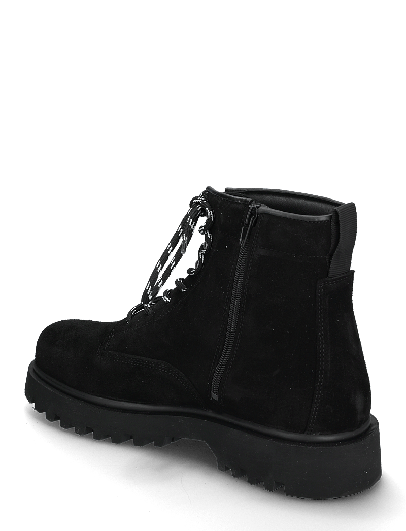 Bianco - BIAPATRICK Hiking Boot Oily Suede - paeltega saapad - black - 3