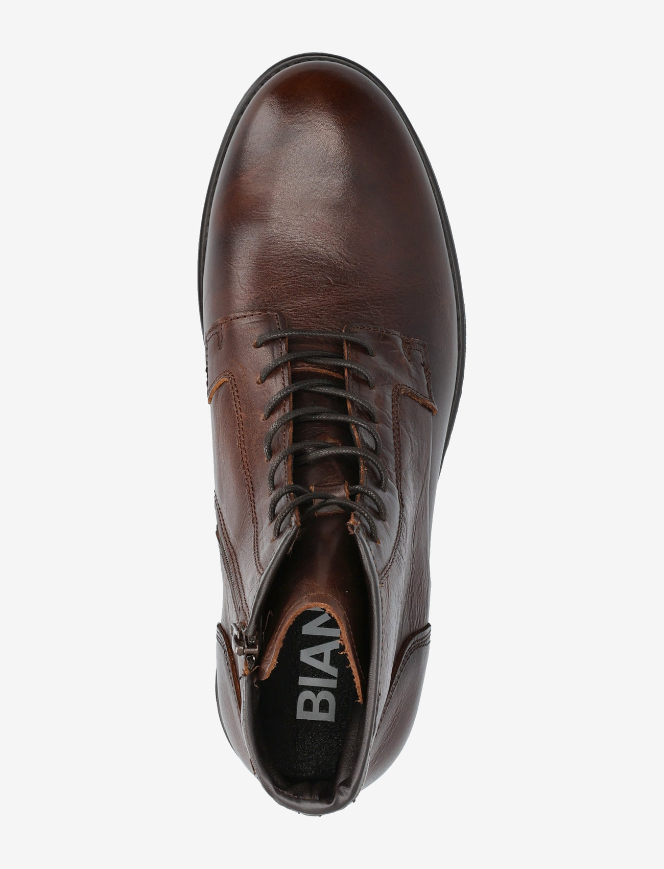 Bianco - BIALARS Lace Up Boot Tumbled Leather - dark brown - 3