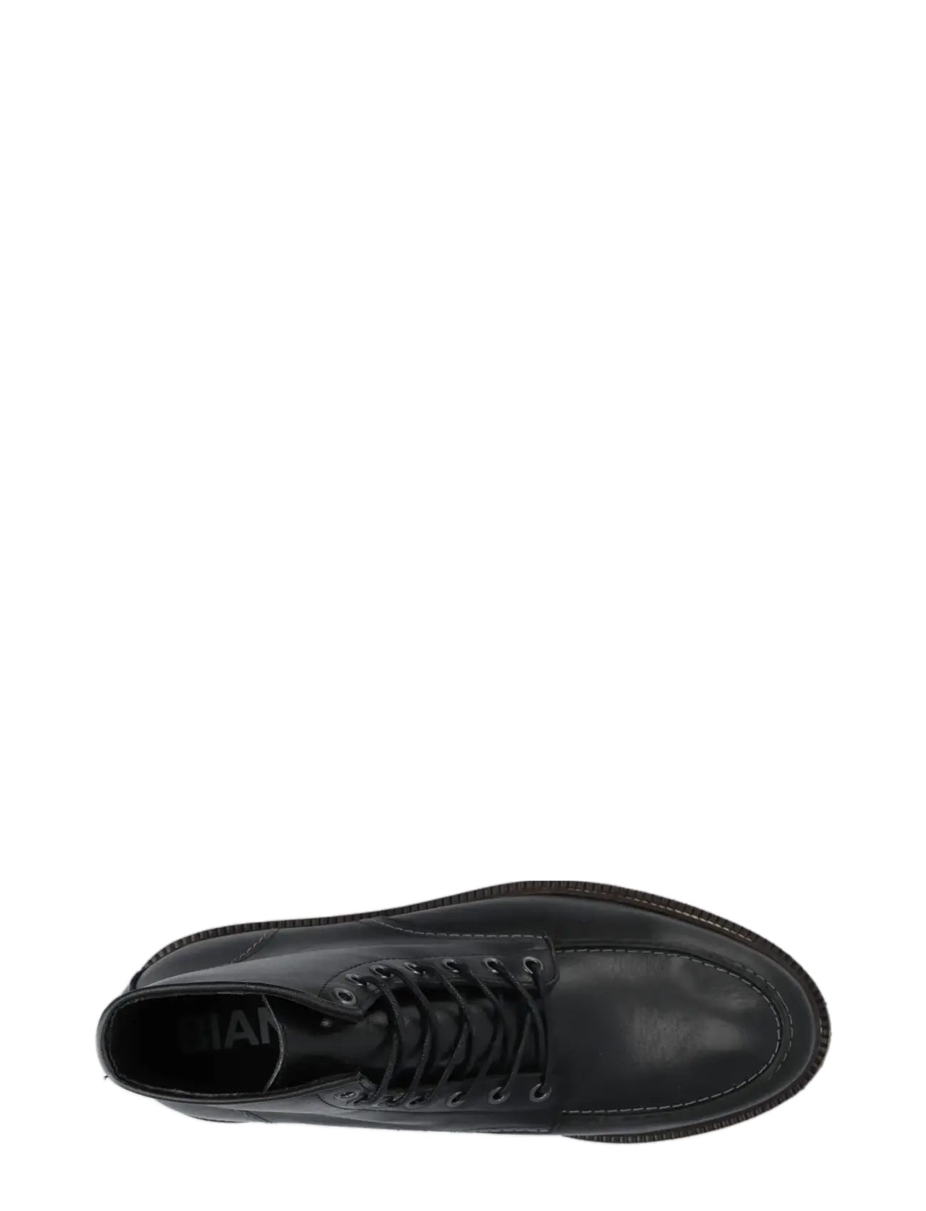 Bianco - BIAJESPER Moc Toe Boot Waxed Leather - schnürboots - black - 4