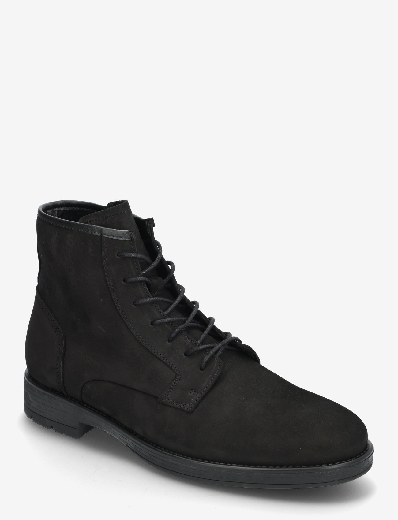 Bianco - BIALARS Lace Up Boot Waxed Leather - black - 0