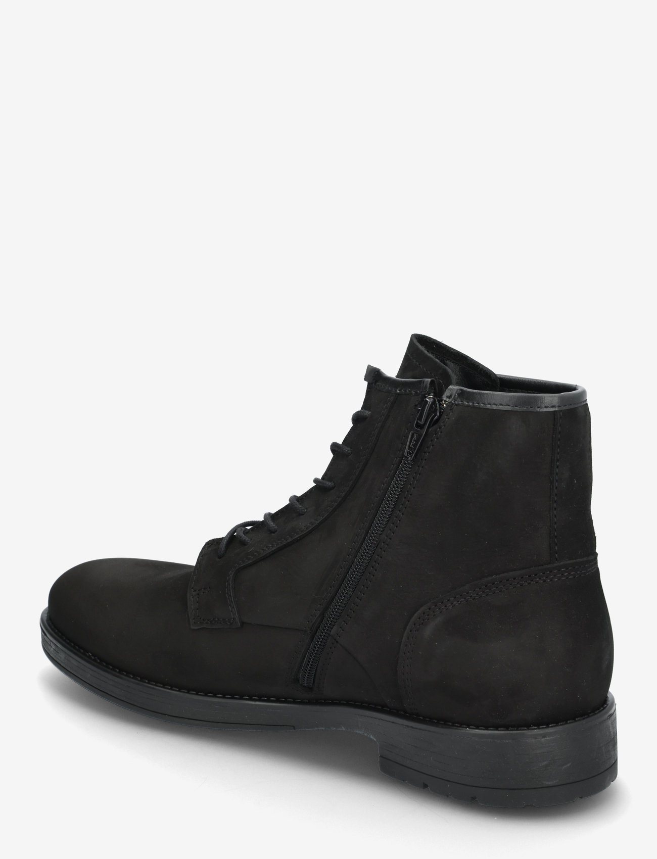 Bianco - BIALARS Lace Up Boot Waxed Leather - black - 2