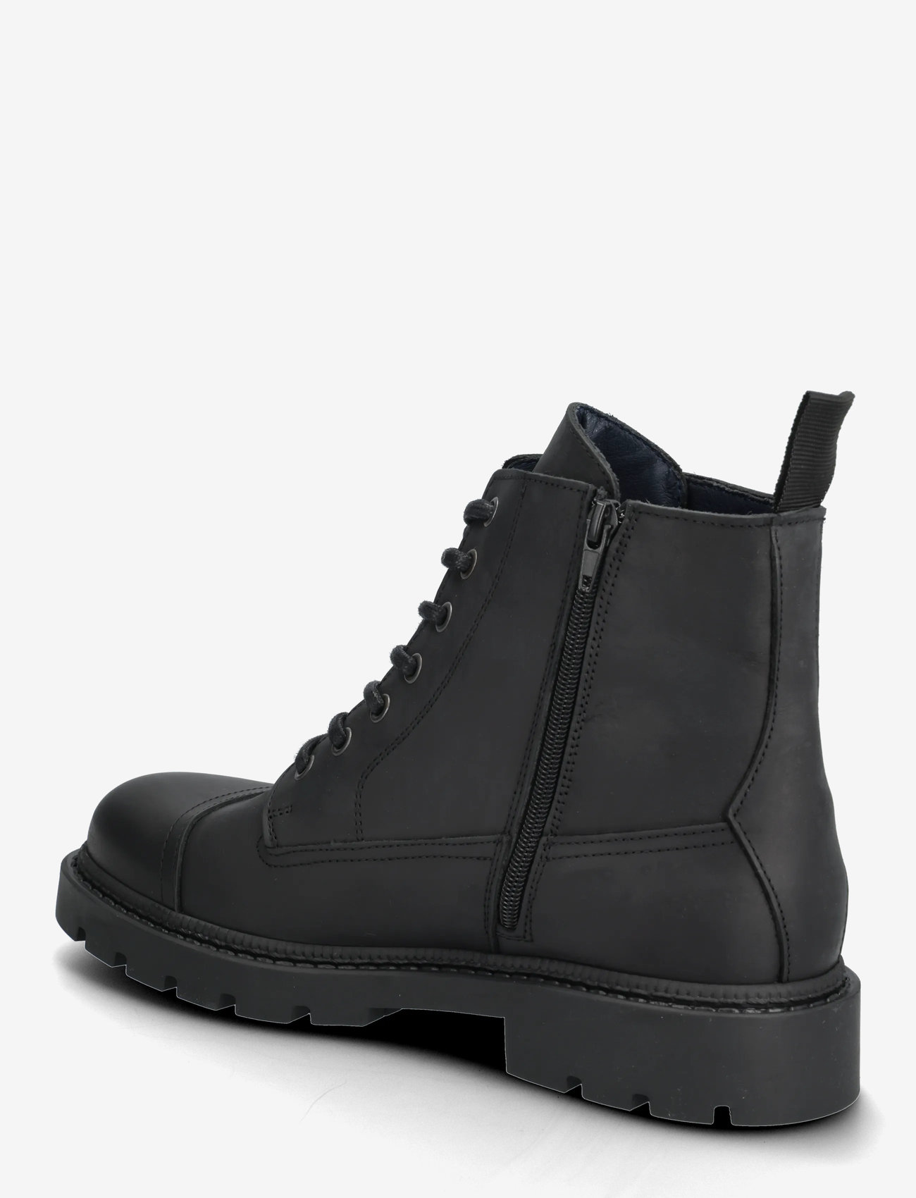 Bianco - BIAJEFF Lace Up Crazy Horse - støvler med snøre - black - 2