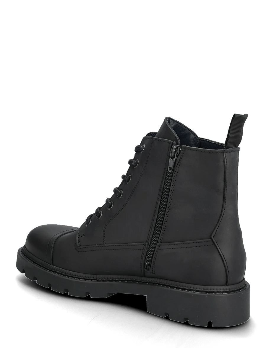 Bianco - BIAJEFF Lace Up Crazy Horse - schnürstiefel - black - 2
