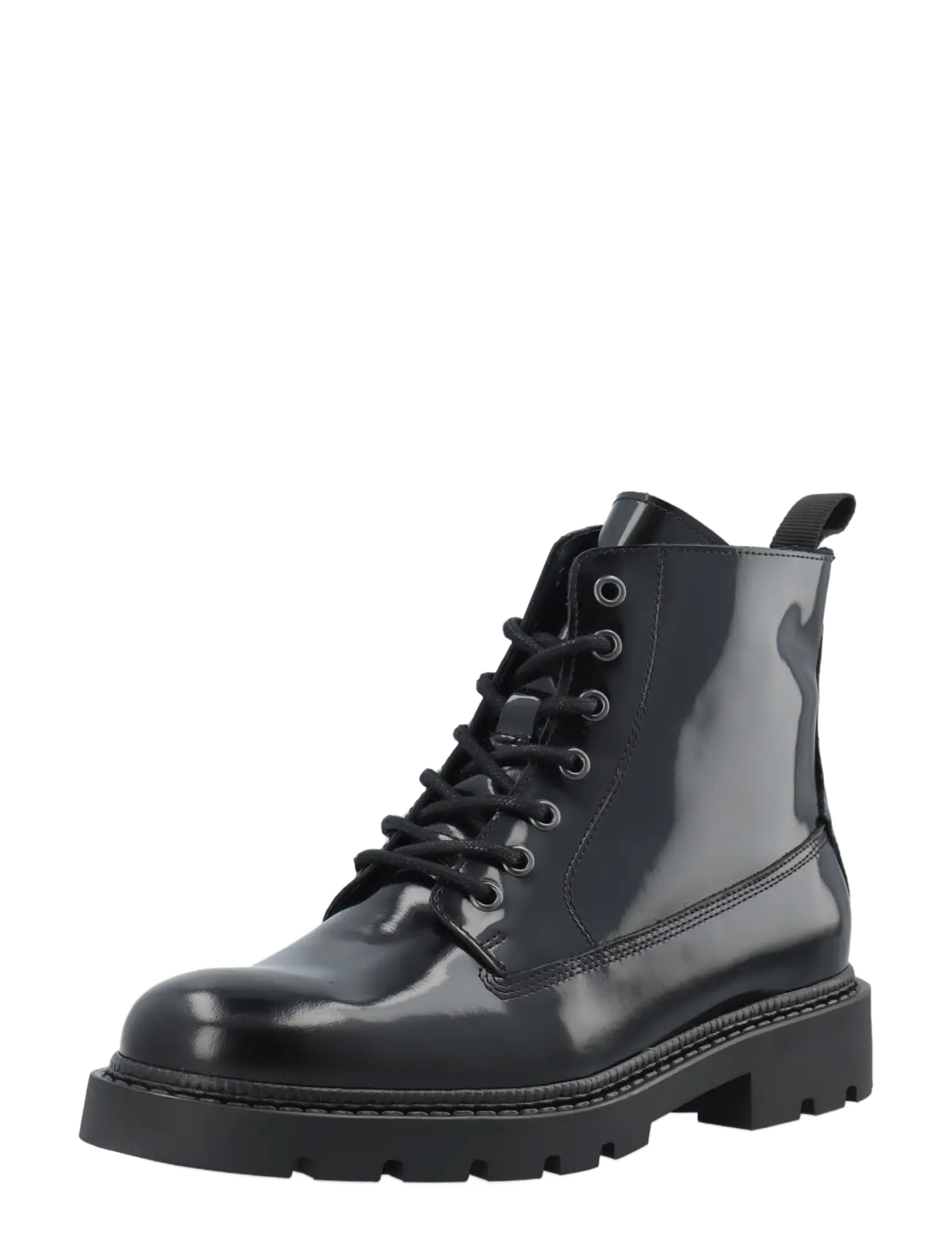 Bianco BIAJEFF Lace Up Boot Polido - Schuhe - BLACK / black