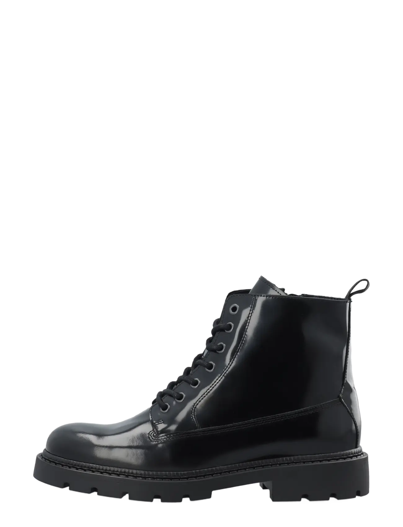 Bianco - BIAJEFF Lace Up Boot Polido - schnürstiefel - black - 1